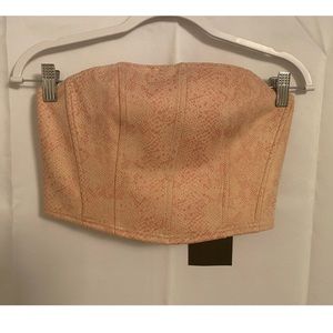 Pink animal print skirt and bandeau - BRAND NEW NEVER WORN